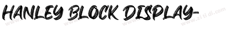 Hanley Block Display字体转换